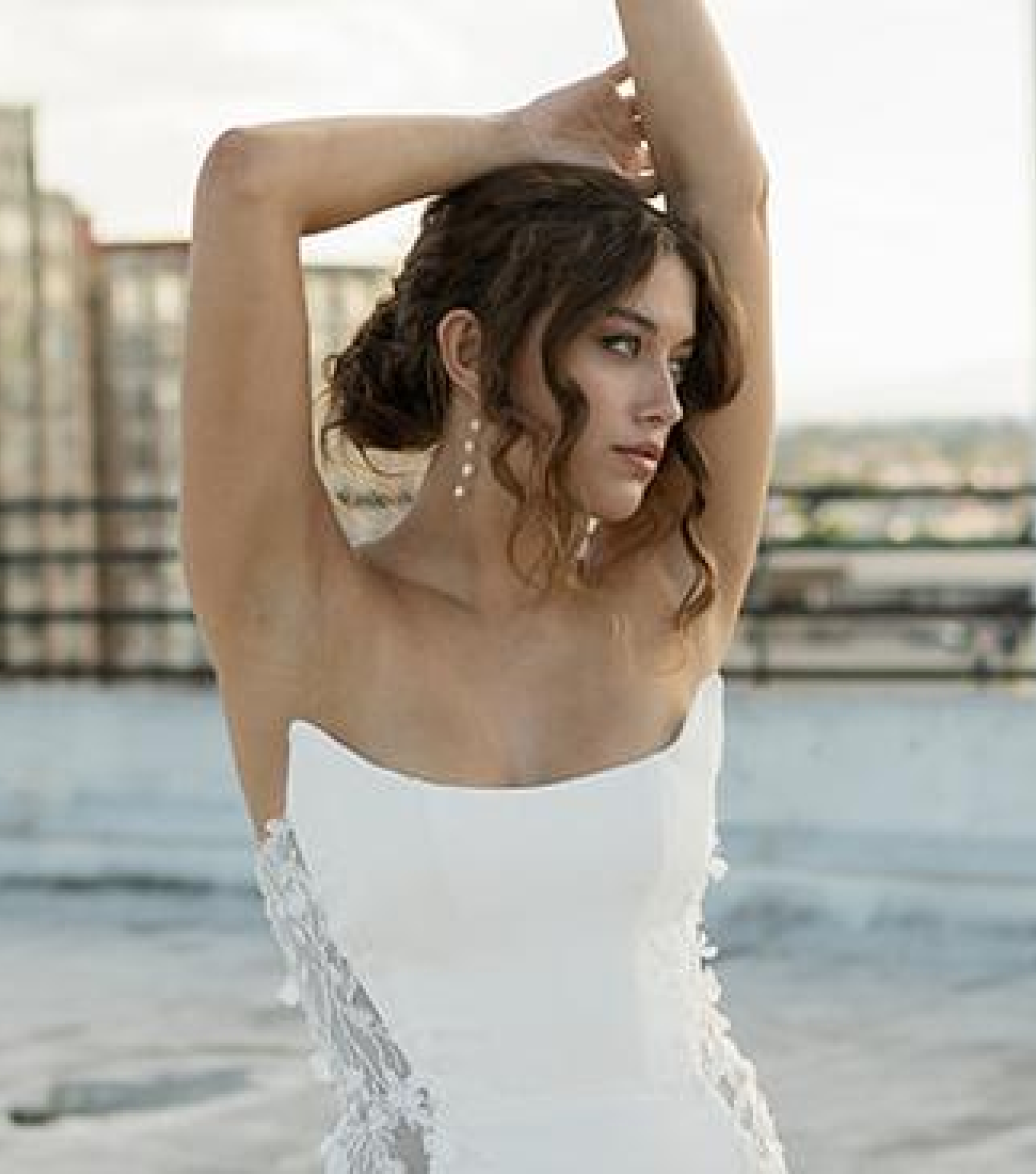 Photo of the model wearing bridal gown - Mobile Image