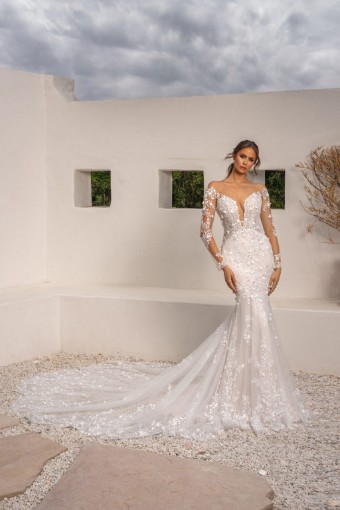 Kitty Chen #H2418 Dress - Avalon #0 default Ivory/Nude/Tan thumbnail
