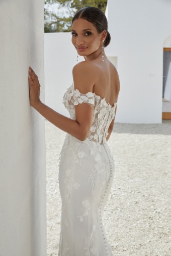 Justin Alexander Adore #11350 Unlined - Ariana #3 default Ivory/Ivory/Latte Only thumbnail