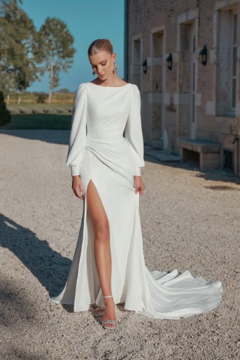 Sincerity by Justin Alexander #44450 - Dress Only w/ Slit #3 default Ivory Only thumbnail