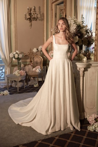 Sincerity by Justin Alexander #44357 Brocade #0 default Ivory/Nude Only thumbnail