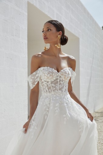 Justin Alexander Adore #11356 Unlined - Camilla #3 default Ivory/Ivory/Latte thumbnail