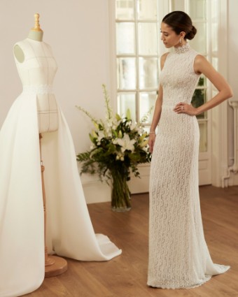 Rosa Clara Couture #81156E044P0 - Marriage Dress Only #0 default Beaded Chantilly Only thumbnail