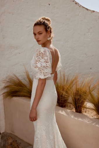 Lillian West #66362LND - Lined Bodice #3 default Ivory/Ivory/Latte thumbnail