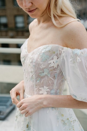 Savin London #Charlotte #0 default Ivory/Pale Blue Only thumbnail