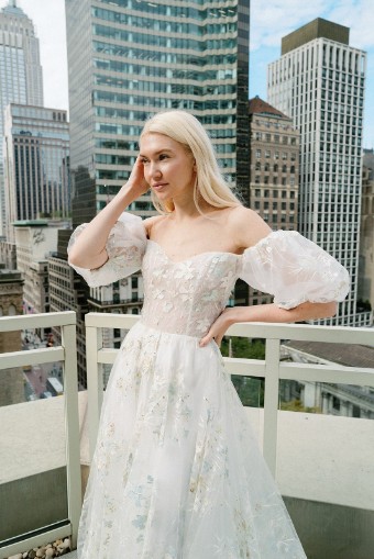 Savin London #Charlotte #1 Ivory/Pale Blue Only thumbnail