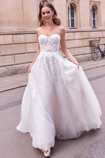 Justin Alexander Adore #Allegra - 11181 w/ Demi-Cup Seam #0 default Sand/Ivory/Nude thumbnail