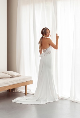 Justin Alexander Adore #Rebel - 11292 with Slit #1 Ivory/Ivory/Latte Only thumbnail