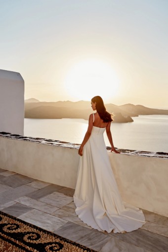 Justin Alexander Adore #Beau - 11367 with Slit #2 Ivory/Latte Only thumbnail