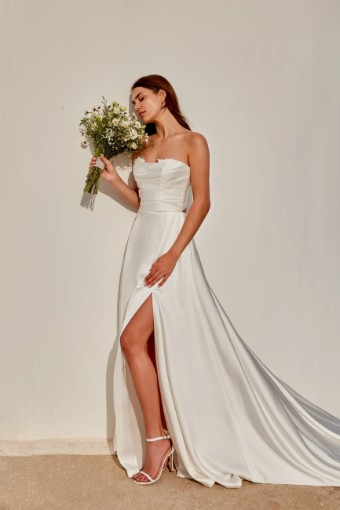 Justin Alexander Adore #Marguerite - 11369 w/ Keyhole & Slit #2 Ivory Only thumbnail