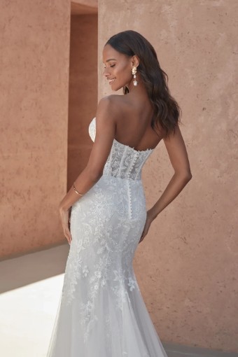 Justin Alexander Adore #Amberly Dress Only - 11315 #1 Ivory/Ivory/Latte thumbnail