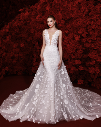 Dany Tabet #Dahlia - Dress Only #1 Ivory/Ivory Only thumbnail