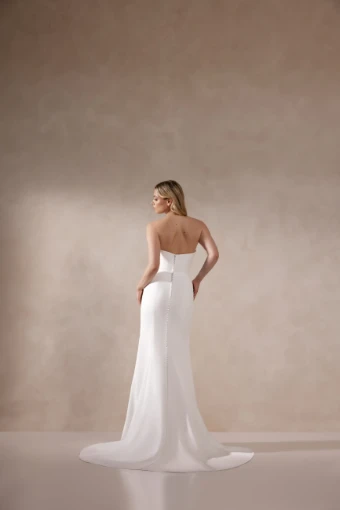 Justin Alexander Adore #Deva - 11395 w/ Plunging Neckline & Slit #3 default Ivory/Latte Only thumbnail