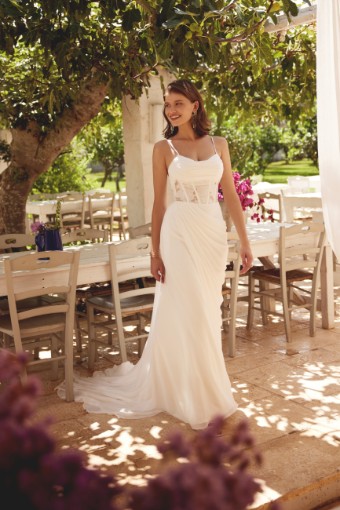 Lillian West #66380X - Unlined No Skirt Slit #0 default Ivory/Latte Only thumbnail
