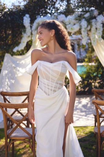 Lillian West #66422LND - Lined with Slit #1 Ivory/Ivory/Latte thumbnail