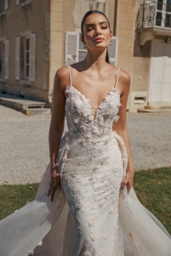 Sincerity by Justin Alexander #44471 - Dress and Overskirt #0 default Sand/Ivory/Silver/Latte thumbnail