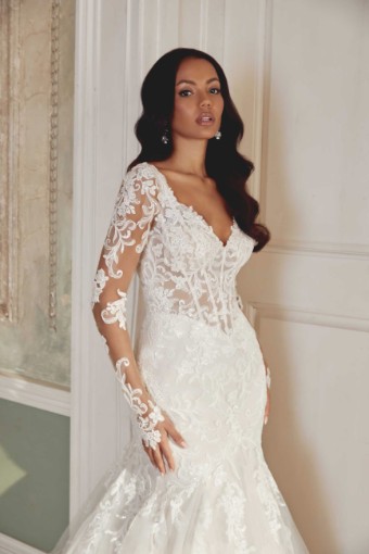 Sincerity by Justin Alexander #44542 - Unlined #2 Ivory/Ivory/Latte thumbnail