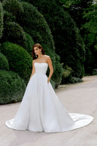 Sincerity by Justin Alexander #44513Z - Zip Up Back #0 default Ivory Brocade thumbnail