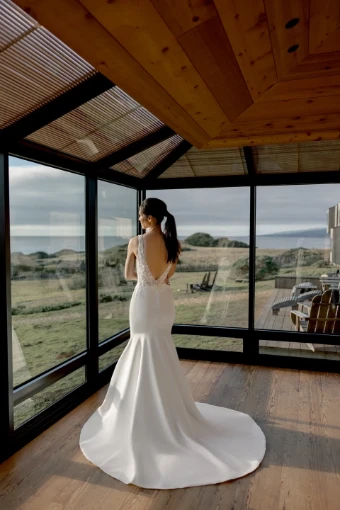 Justin Alexander Adore #Paloma - 11423 Unlined #2 Ivory/Ivory/Latte Only thumbnail