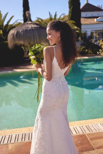 Lillian West #66418 - Dress & Belt #3 default Ivory/Ivory/Latte thumbnail