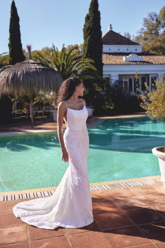 Lillian West #66418 - Dress & Belt #0 default Ivory/Ivory/Latte thumbnail