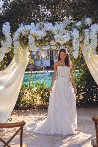 Lillian West #66432 - Unlined & Lace Up #1 Ivory Only thumbnail