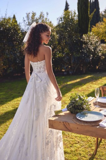 Lillian West #66432 - Unlined & Lace Up #4 default Ivory Only thumbnail