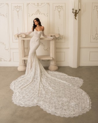 Ivoire by Kitty Chen #Adelina Dress Only - V2603D #1 Ivory/Nude thumbnail