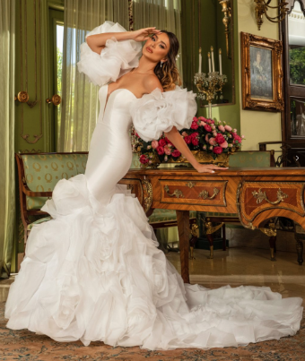 Kitty Chen #H2332 - Dress & Sleeves - Everly #0 default Ivory/Tan thumbnail