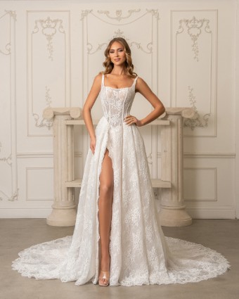 Ivoire by Kitty Chen #Ginetta - V2611 #0 default Ivory/Pink Champagne thumbnail