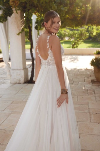 Lillian West #66402 - Unlined with Plunging Neckline #0 default Sand/Ivory/Latte thumbnail