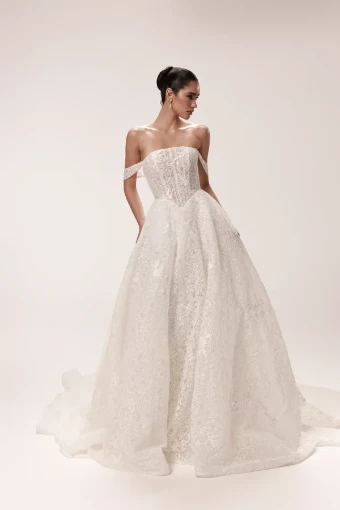 Dany Tabet #Coraline - Dress Only Zip Out Crinoline #0 default Ivory/Ivory thumbnail