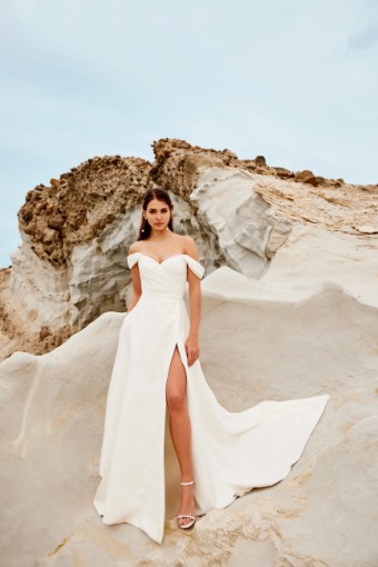 Justin Alexander Adore #11287 w/ Slit - Rey #0 default Ivory Only thumbnail